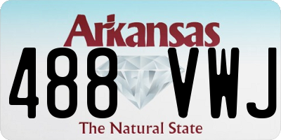 AR license plate 488VWJ