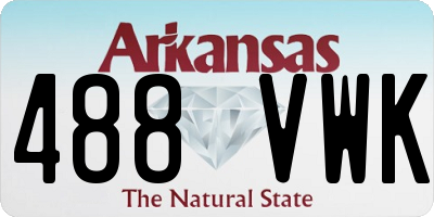 AR license plate 488VWK