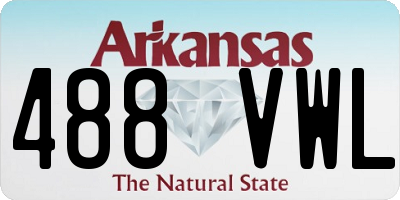 AR license plate 488VWL
