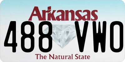 AR license plate 488VWO
