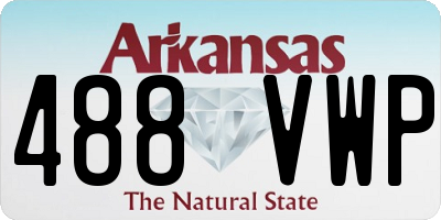 AR license plate 488VWP