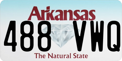AR license plate 488VWQ