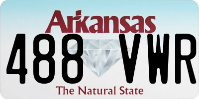 AR license plate 488VWR