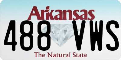 AR license plate 488VWS