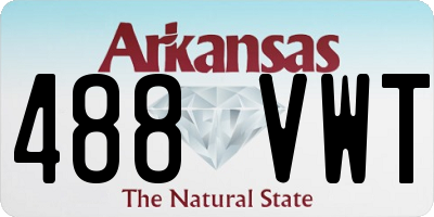AR license plate 488VWT