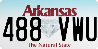 AR license plate 488VWU