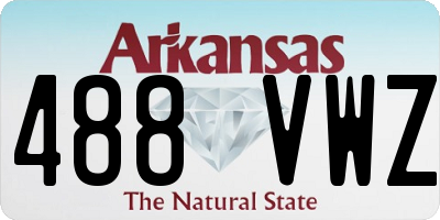 AR license plate 488VWZ