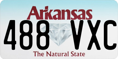 AR license plate 488VXC