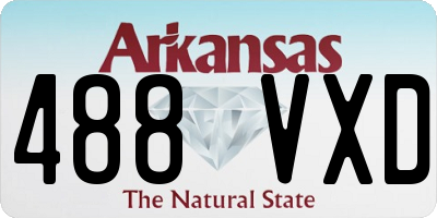 AR license plate 488VXD