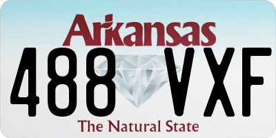 AR license plate 488VXF