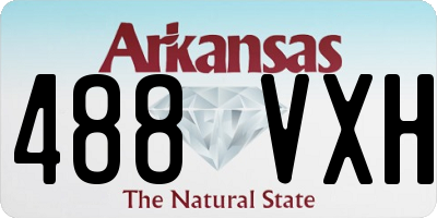 AR license plate 488VXH