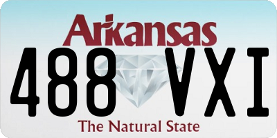AR license plate 488VXI