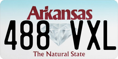 AR license plate 488VXL