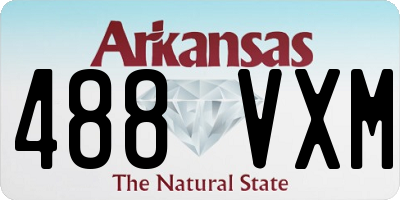AR license plate 488VXM