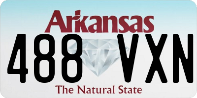 AR license plate 488VXN