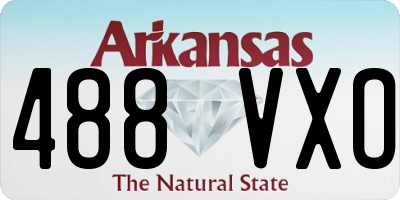 AR license plate 488VXO