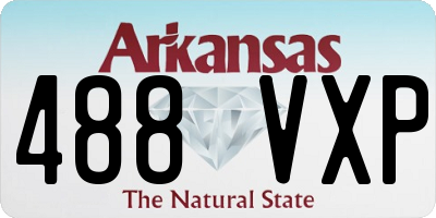 AR license plate 488VXP