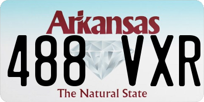 AR license plate 488VXR