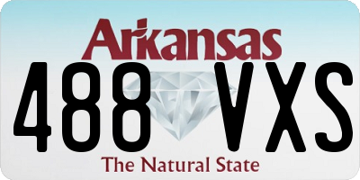 AR license plate 488VXS