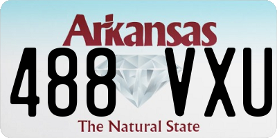 AR license plate 488VXU