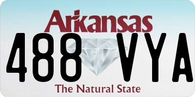 AR license plate 488VYA