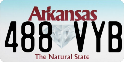AR license plate 488VYB