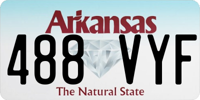 AR license plate 488VYF