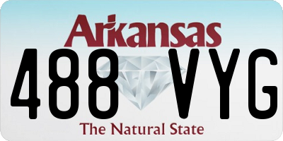 AR license plate 488VYG