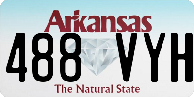AR license plate 488VYH