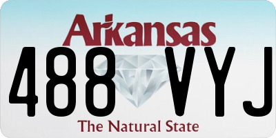 AR license plate 488VYJ