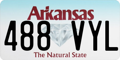 AR license plate 488VYL