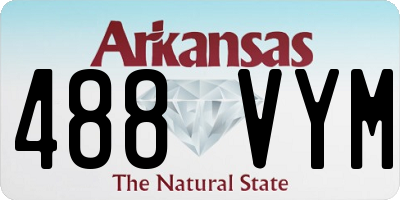 AR license plate 488VYM