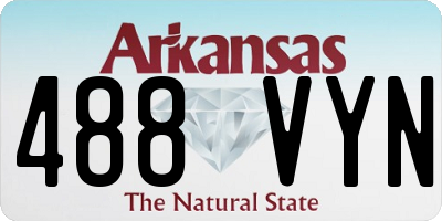 AR license plate 488VYN