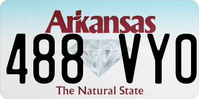 AR license plate 488VYO