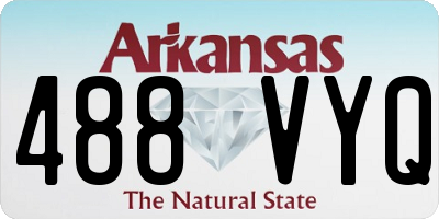 AR license plate 488VYQ