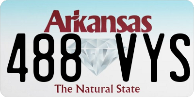 AR license plate 488VYS