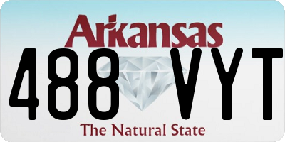AR license plate 488VYT