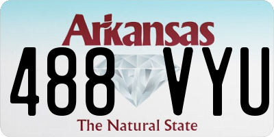 AR license plate 488VYU