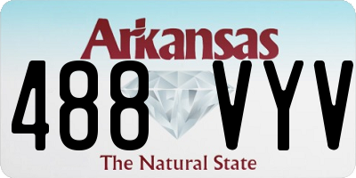 AR license plate 488VYV