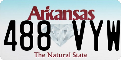 AR license plate 488VYW