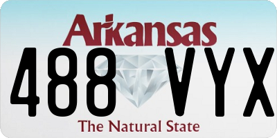 AR license plate 488VYX