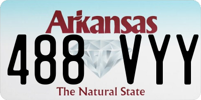 AR license plate 488VYY