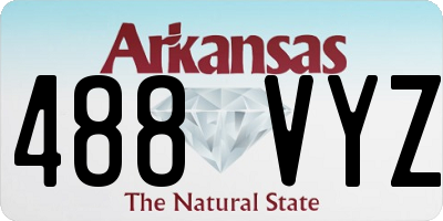 AR license plate 488VYZ