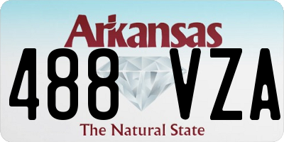 AR license plate 488VZA