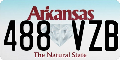 AR license plate 488VZB