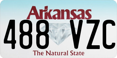 AR license plate 488VZC