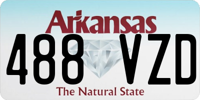 AR license plate 488VZD