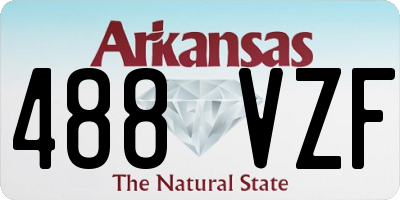 AR license plate 488VZF