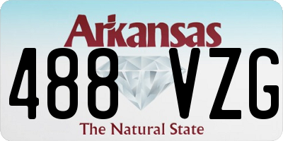 AR license plate 488VZG