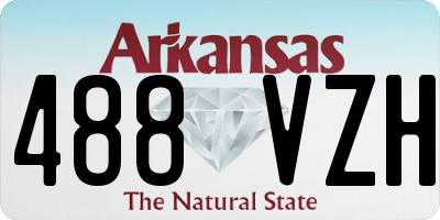 AR license plate 488VZH